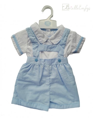 Short Two Piece Dungaree Set