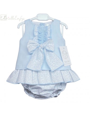 Wee Me Blue Dress With Bow