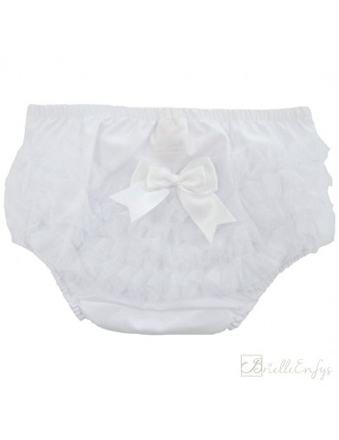 Organza White Pants With...