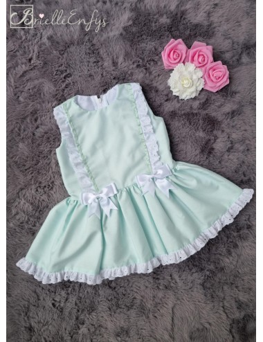 Mint Frilly Lace Dress with...