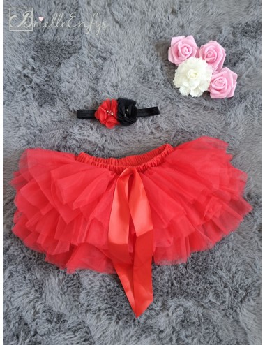 Red Tutu With Ribbon With...