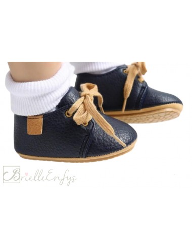 Navy And Beige Soft Sole...