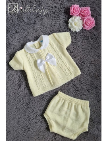 Lemon Two Piece Knitted set...