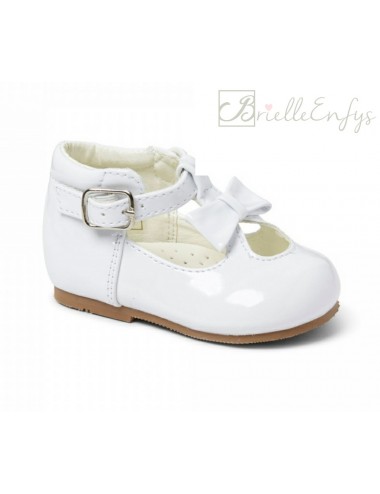 White Patent Shoe With T...
